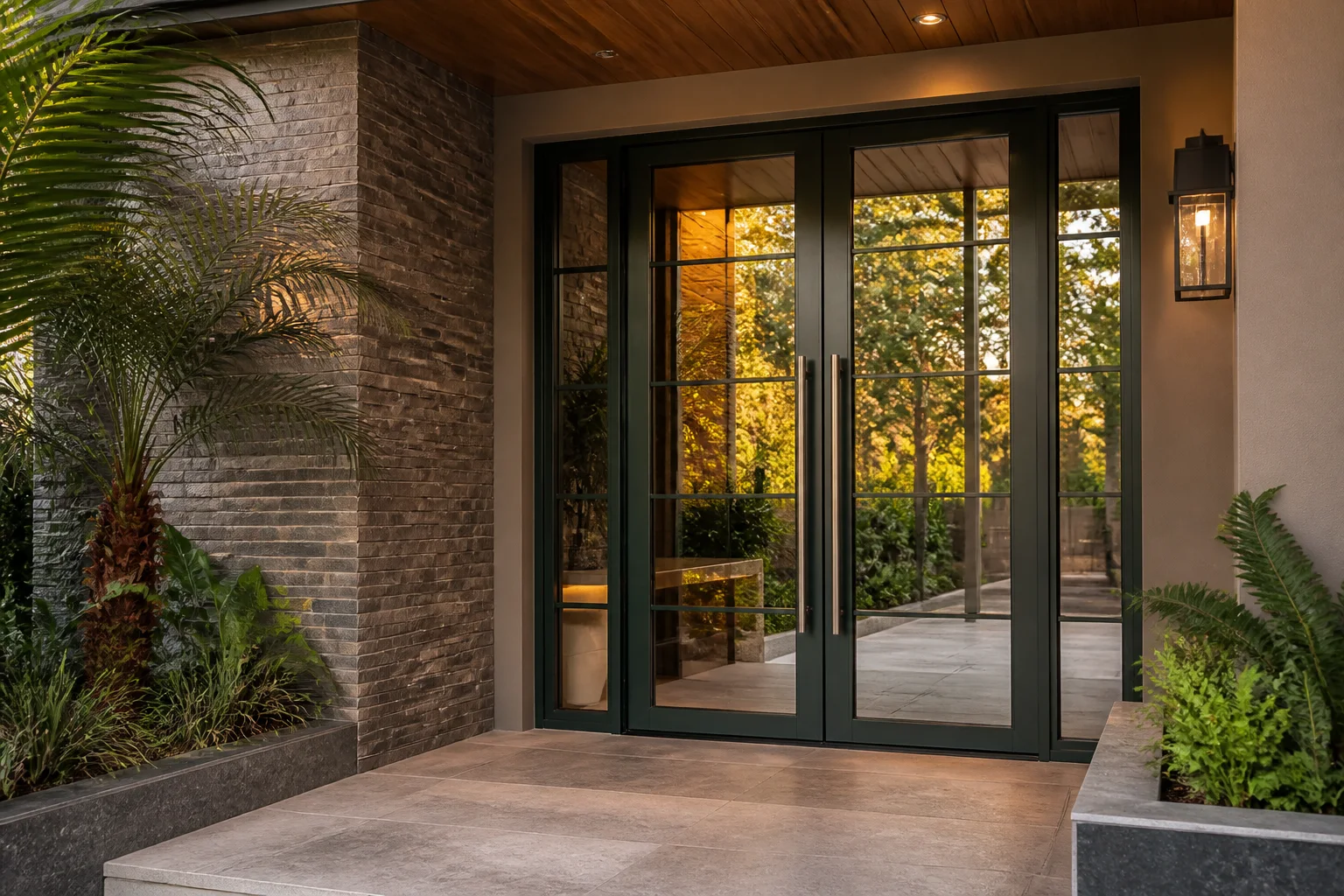 Premium aluminium and glass entrance doors